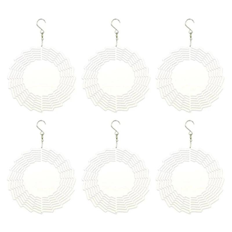 

Wind Aluminum Sublimation Double Inch 6 Circle Spinners Sided 8 Yardsgarden Sublimation Wind Pack For Garden Spinner