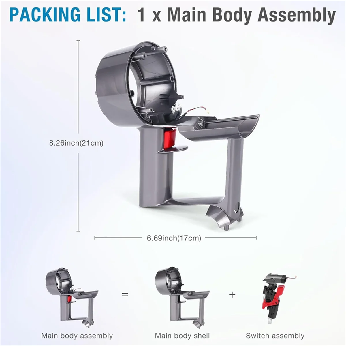 Корпус для пылесоса Dyson V11 SV14 Главный в сборе замена корпуса