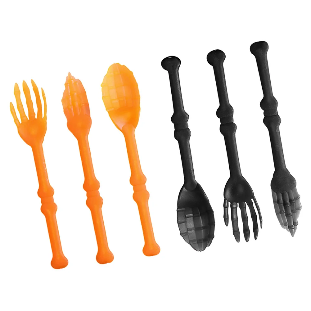 

6PCS Creative Decorative Claw Shaped Party Supplies Tableware Spoons for Restaurant Kitchen Home