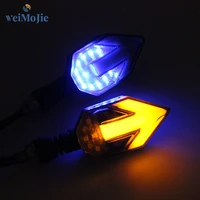 motorcycle led turn signal modification accessories arrow auxiliary flash two color tturning light guide light arrow side light
