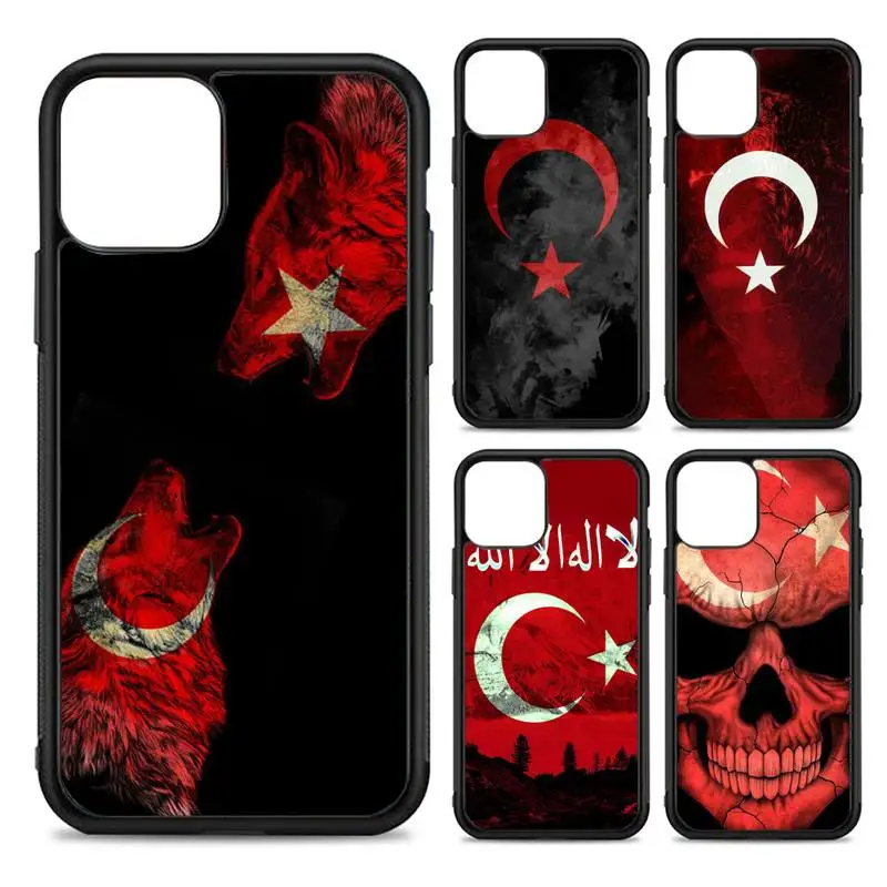 

Republic Of Turkey Flag Phone Case Silicone PC+TPU Case for iPhone 11 12 13 Pro Max 8 7 6 Plus X SE XR Hard Fundas