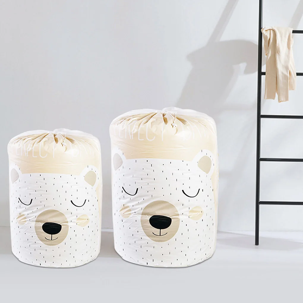 

Милая вместительная сумка для хранения одеял, Упаковочная Сумка для одежды, игрушек, органайзер для шкафа, одежды, подушки, одеяла, постельн...