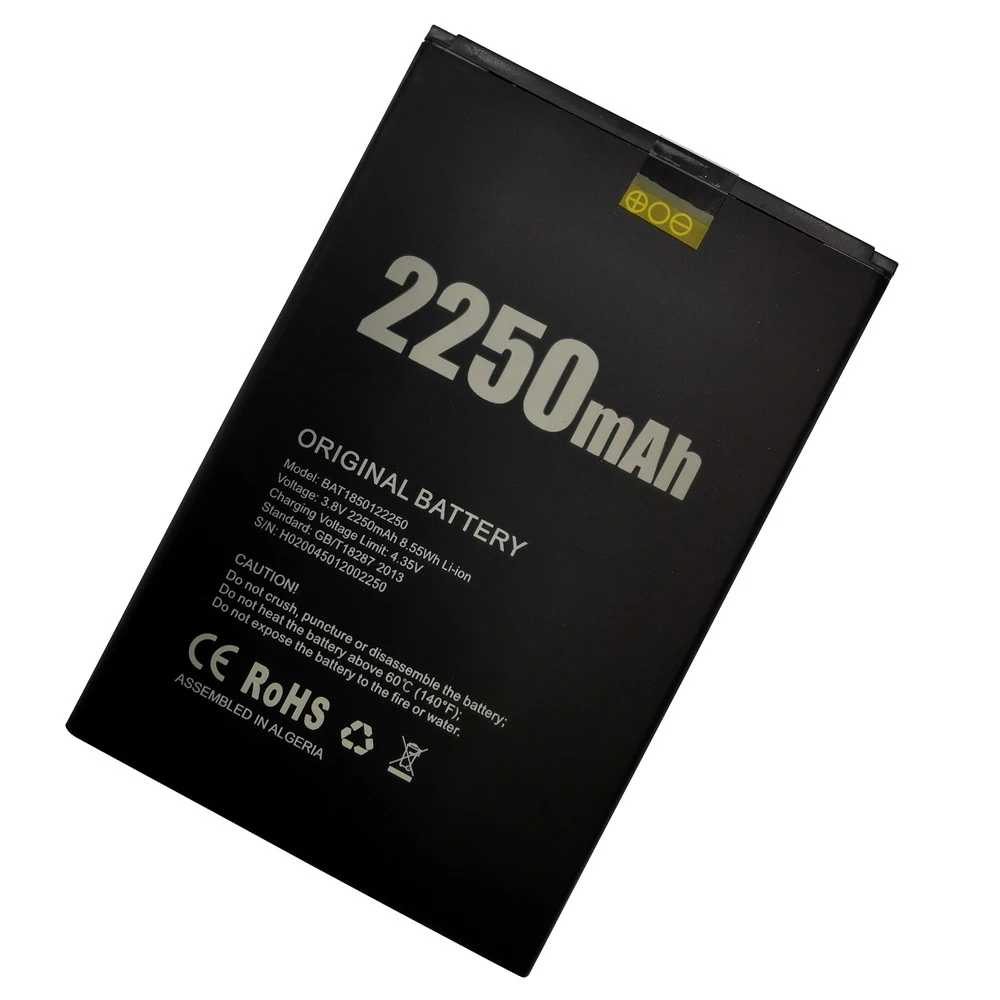 100 original new bat1850122250 replacement 2250mah battery for doogee x11 battery mobile phone battery batteries free global shipping