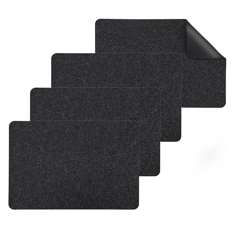 

4PCS Felt Pad Airfryer Heat Resistant Pad Washable Kitchen Countertop Coffee Maker Insulation Protector Mat