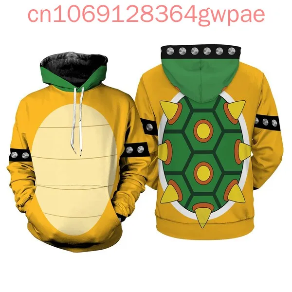 Толстовка с 3D принтом Супер Марио мужская и женская повседневная толстовка