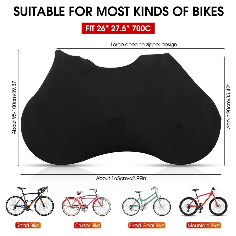 WEST BIKING Full Bicycle Protector Cover MTB Road Bike Dustproof Scratch-proof Storage Bag Bike Frame Wheel Protection Equipment