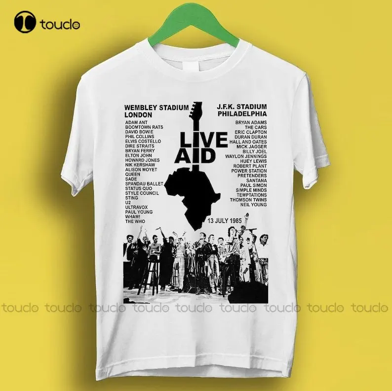 

Live Aid Concert Music Gig Event Live 1985 80S Meme Gift Funny Tee Style Unisex Gamer Cult Movie Music Custom Gift Xs-5Xl Unisex