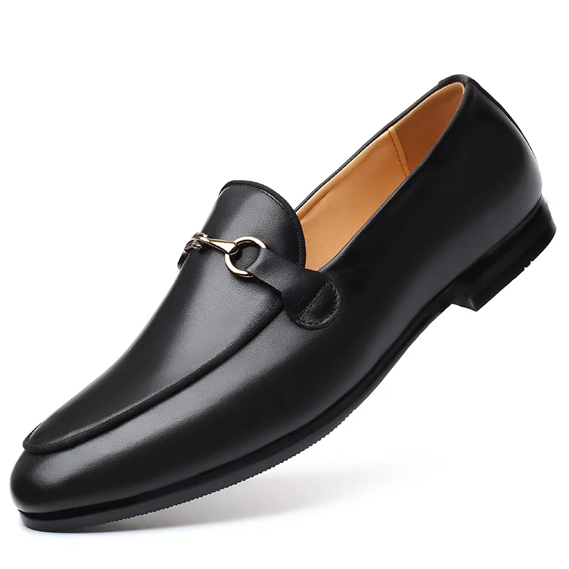 Fashion Men Casual Shoes Genuine Leather Slip-on Outdoor Loafers Moccasins Light Comfortable Driving Flats