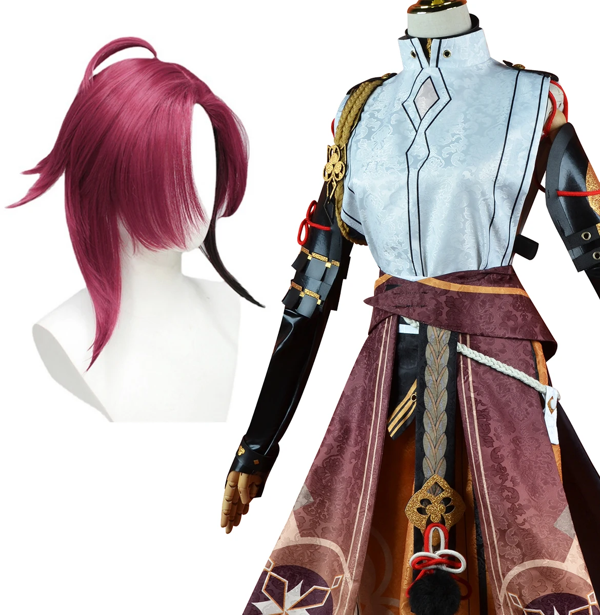 

HOLOUN Genshin Impact Shikanoin Heizou Game Anime Cosplay Wig Headwear Fancy Outfits Halloween Costume Christmas Drag Party Gift