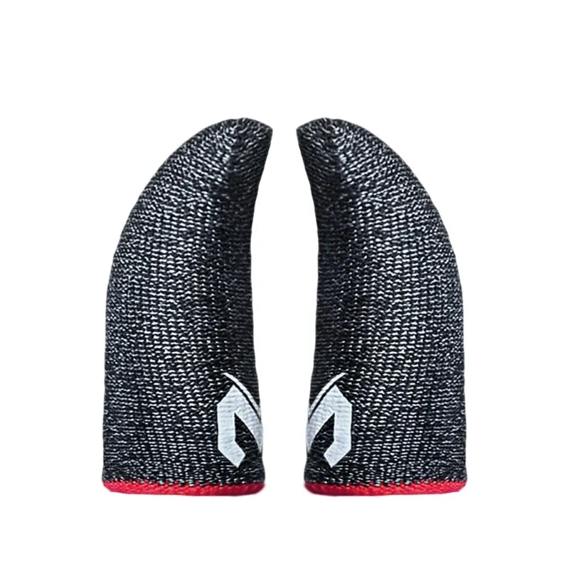 

2pcs Fiber Finger Gloves For PUBG Mobile Games Breathable Game Controller Screen Touching Sweat-proof Non-Scratch Thumb Cover