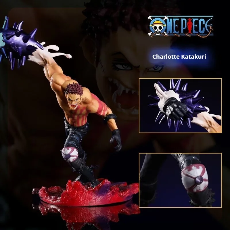 23 см One Piece Charlotte Katakuri Fighting Posture Аниме Фигурка Модель Статуя Коллекция Настольное