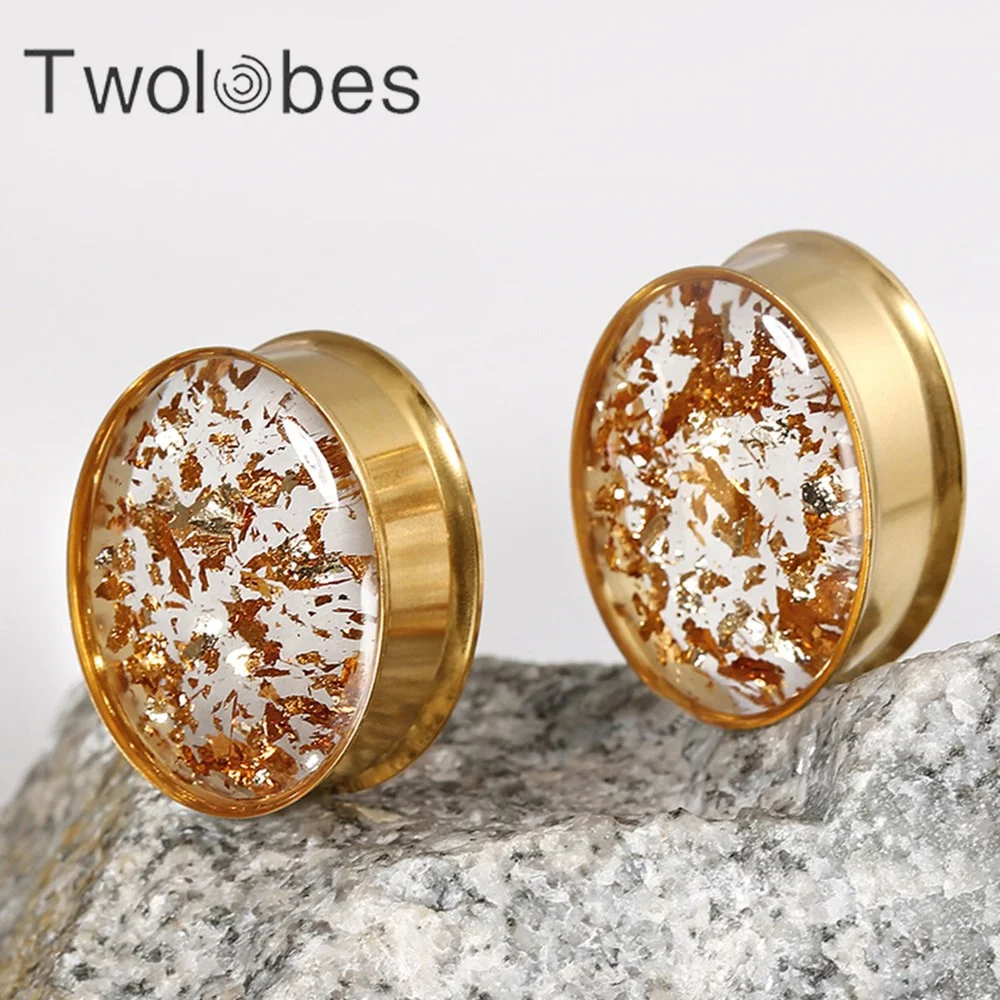 

Женские гипоаллергенные туннели Towlobes, ювелирные изделия из нержавеющей стали 316 для пирсинга, 2 шт.