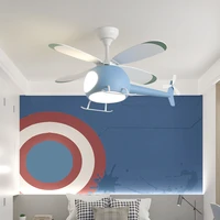 childrens room lamp creative cartoon airplane fan lamp personality boys and girls simple modern bedroom ceiling fan lamp