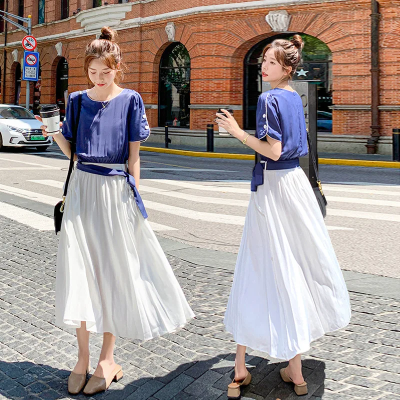 

Женское платье из двух частей, элегантное платье в стиле пэчворк во французском стиле с цветами, лето 2022