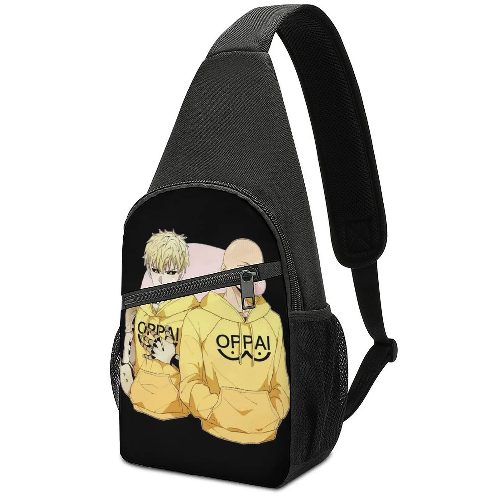

Friends One Punch Man Chest Bags Women Anime Print Shoulder Bag Casual School Small Bag Trekking Workout Sling Bags