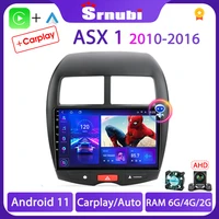srnubi for mitsubishi asx 1 2010 2011 2016 peugeot 4008 android 10 car radio multimedia player 2 din carplay map gps head unit