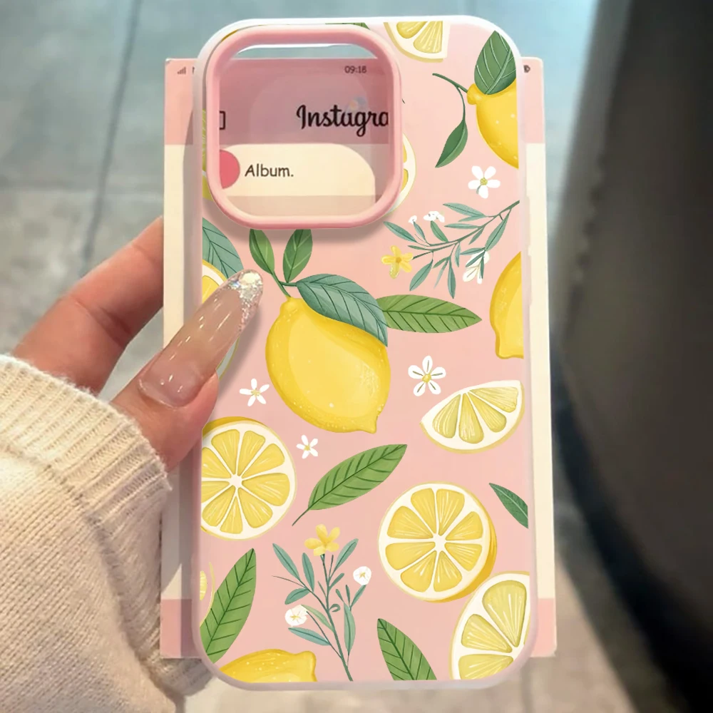 Мягкий силиконовый чехол для iPhone 17, 16, 15, 13 Pro Max, 14, 12, 11 Pro, 17 Air, X, 7, 8 Plus, XR с текстурой лимонного желе и летним фруктовым дизайном (art.: 3920dbff7a754) - 3920dbff7a754