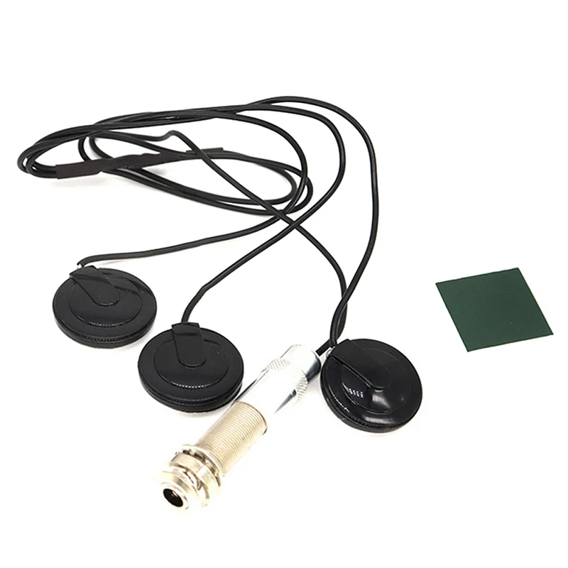 

Universal Pickup Piezo 3 Transducer 6.35mm For Acoustic Guitar Ukulele Mandolin