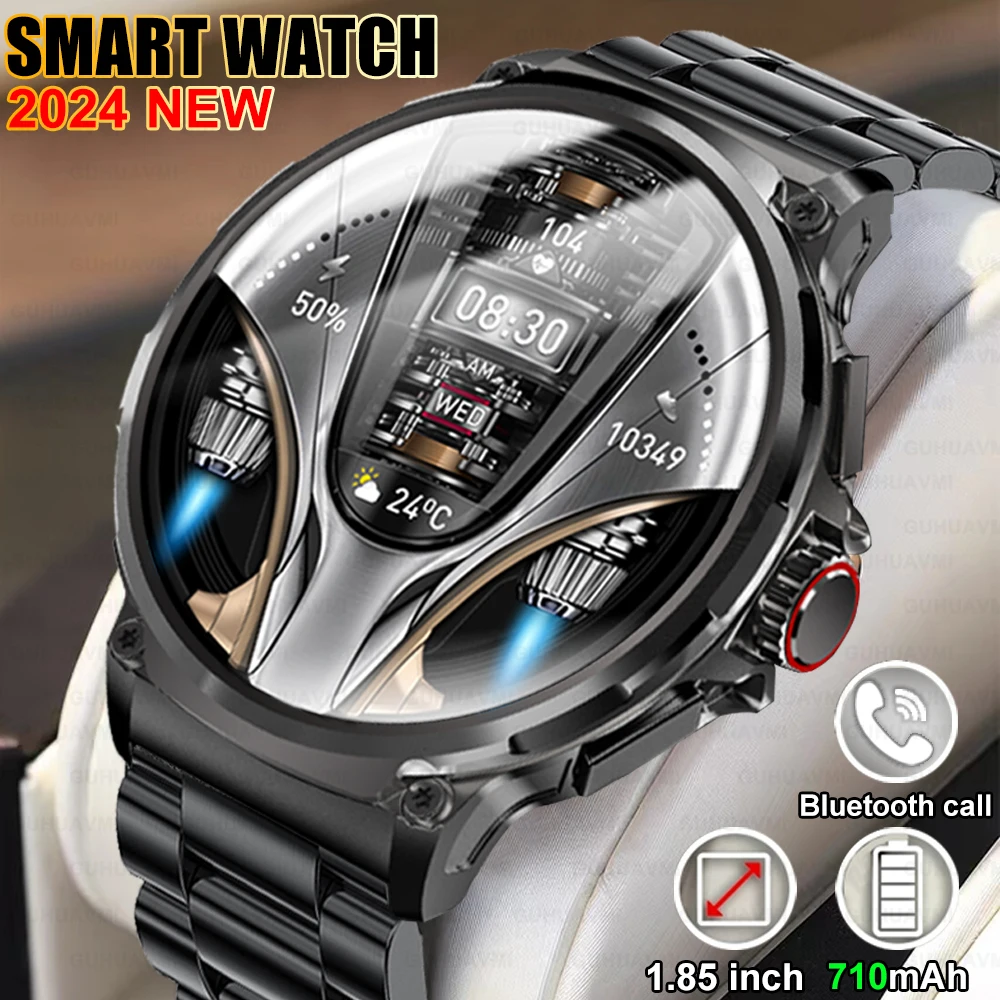 Мужские умные часы Xiaomi с GPS-трекером AMOLED экран 1 85 дюйма монитор сердечного ритма и