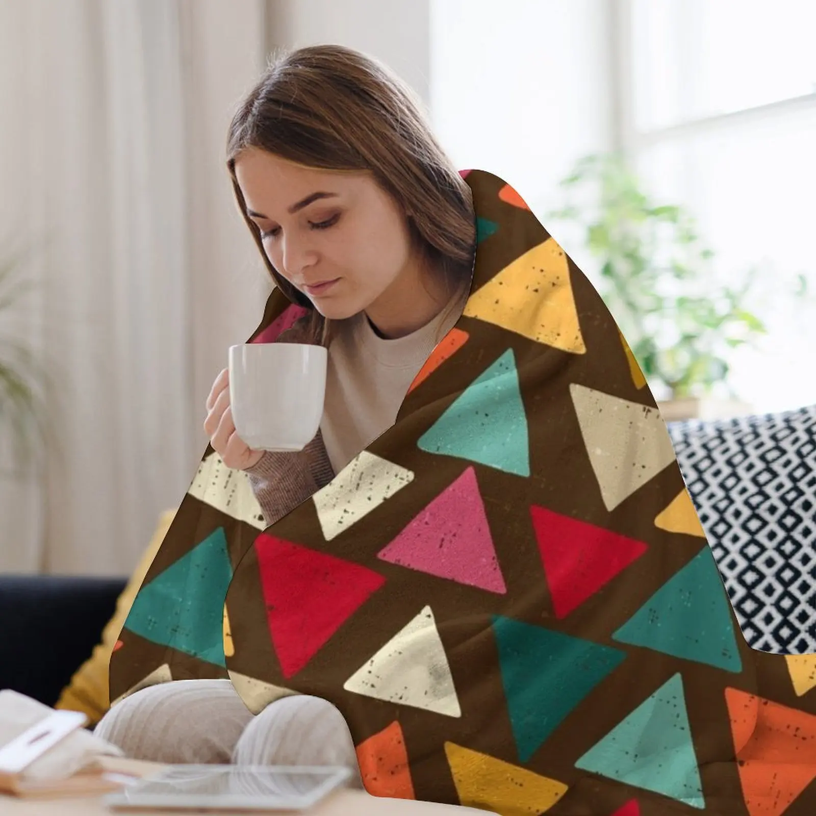 Kud каштановое одеяло роскошный спальный мешок для декоративного дивана одеяла