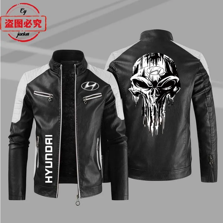 Мужская куртка из искусственной кожи р.M-XXL цвета в ассортименте