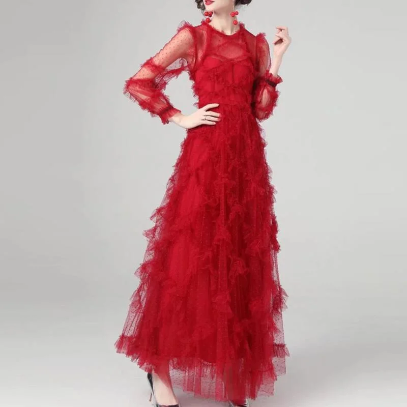 

Victorian Dress Women Vintage Palace Style Square Collar Pleated Chiffon Fairy Dress Long Flying Sleeve Refulle Tunic Long Dress