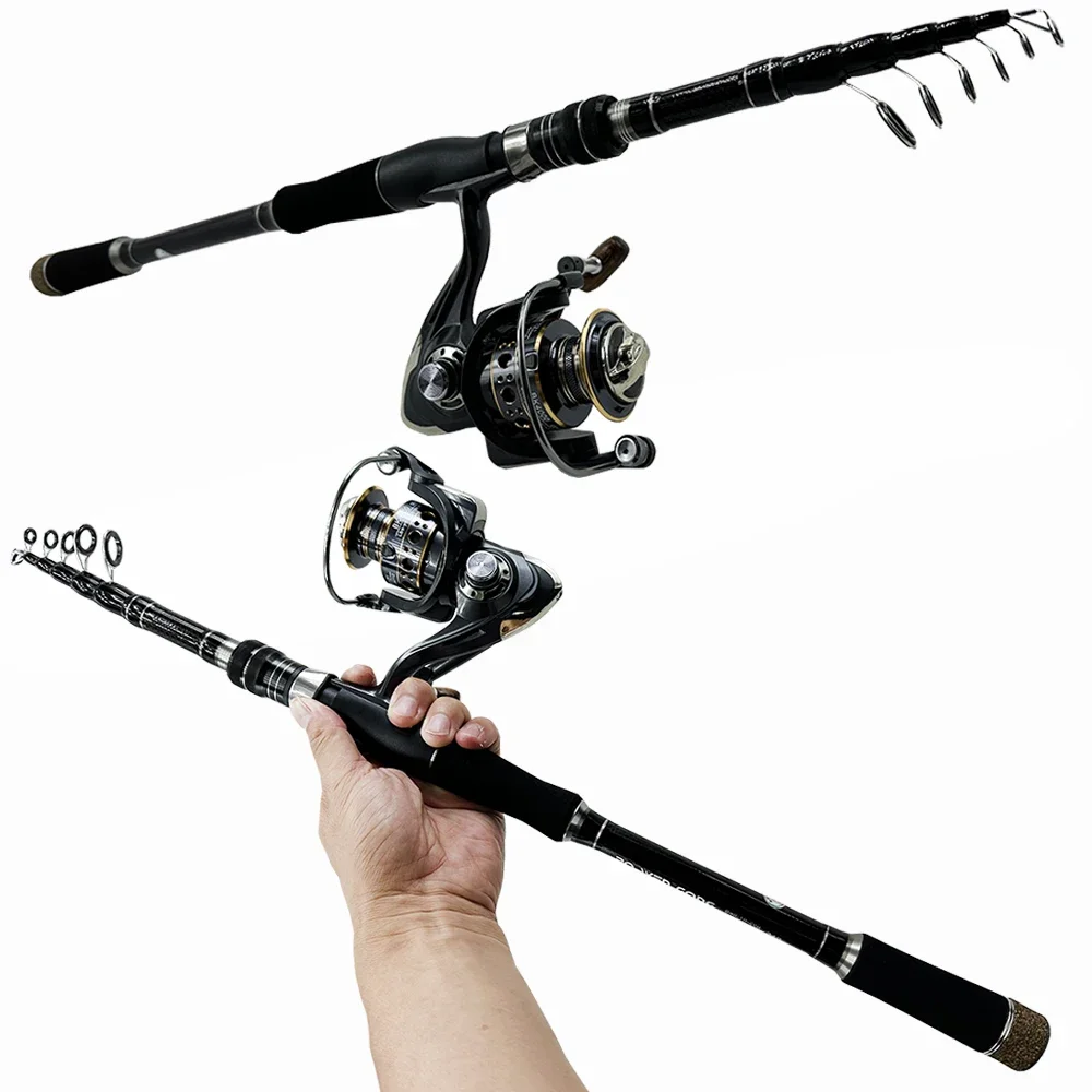 Портативная телескопическая удочка 1 8-3 0 м с катушкой для спиннинга серии 2000-4000