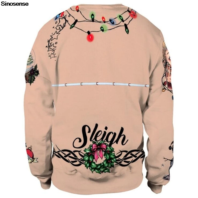 Свитшот мужской/женский смешной свитшот с 3D Цифровым принтом для фотографий