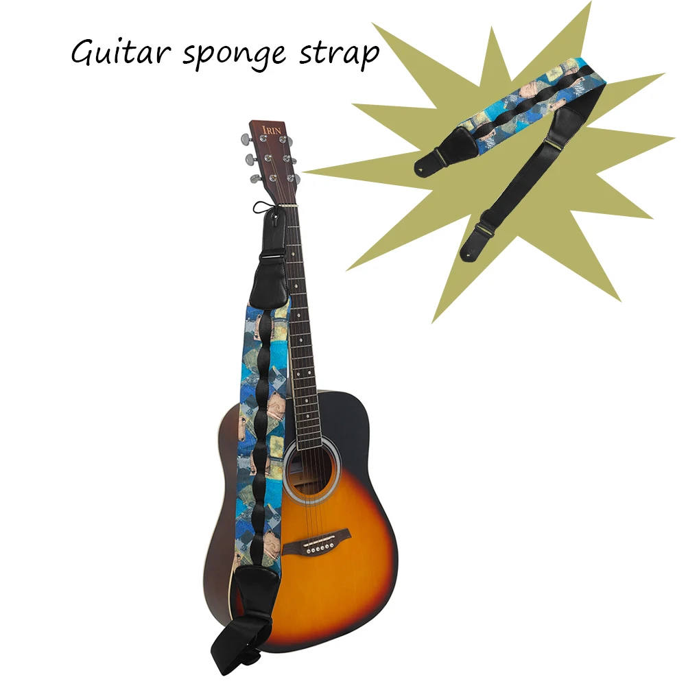 

Professional Guitar Decompression Shoulder Strap Thickened & Widened Adjustable Strap Stringed Instrument Guitar Accessories