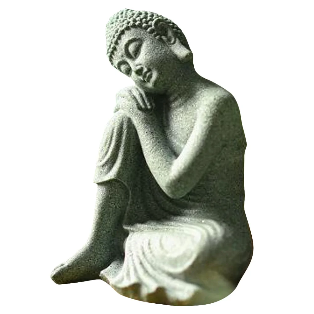 

Crawl Statue Fish Tank Decoration Home Accessories Ornament Green Sandstone