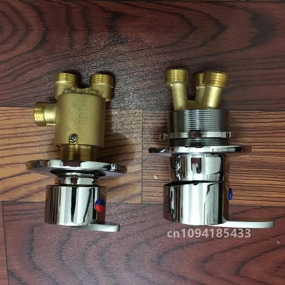 MTTUZK Твердый латунный смеситель для горячей и холодной воды разделенный 1 в 2