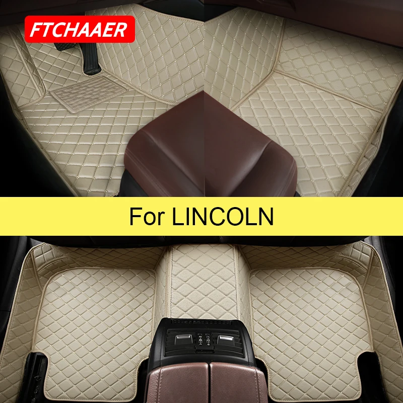 

FTCHAAER Car Floor Mats For Lincoln MKC MKS MKT MKX MKZ Navigator Continental Aviator Nautilus Foot Coche Accessories Carpets