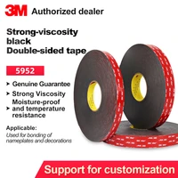 3m 5952 double side tape high performance indoor outdoor use black 3m vhb tape waterproof acrylic foam