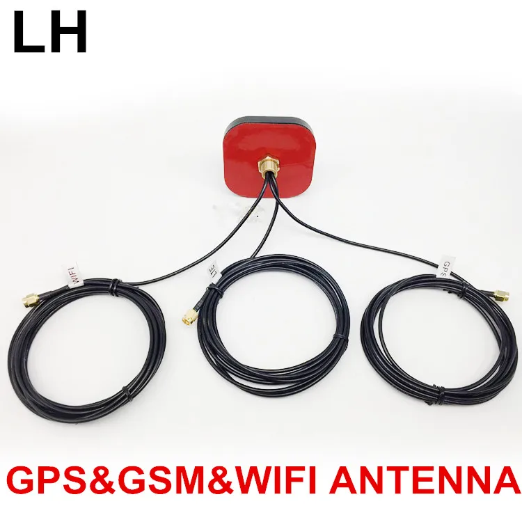 GSM gps wifi combo antenna in onepieces GP 2G 2.4g 1.5m cable SMA male mushroom screw thread antenna 2.4G