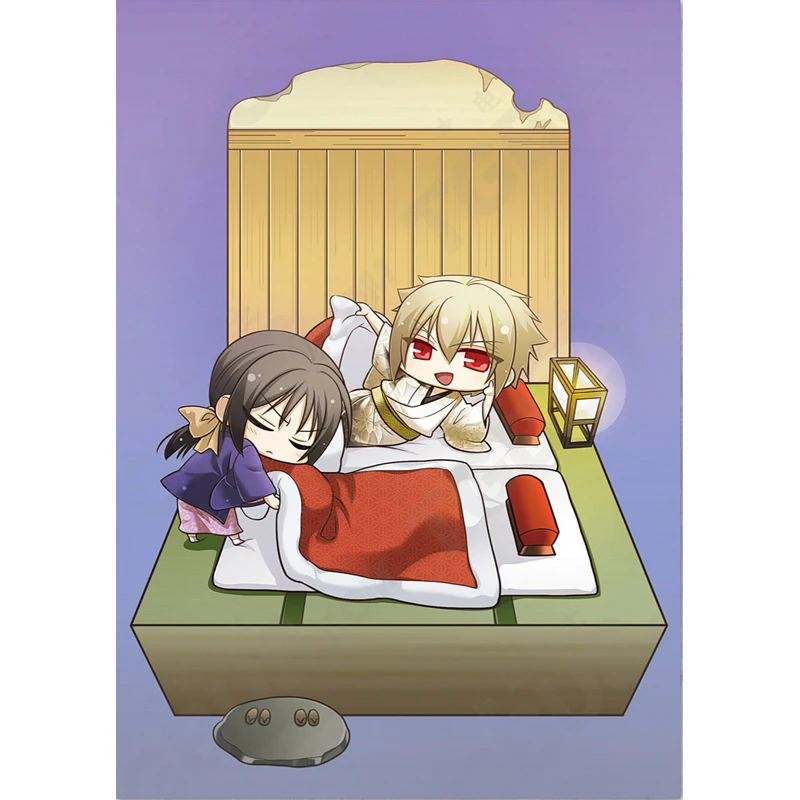 Аниме брелок Hakuouki Kazama Chikage Yukimura Chizuru акриловый брелок ремешок фигурка подвесные аксессуары 6 см