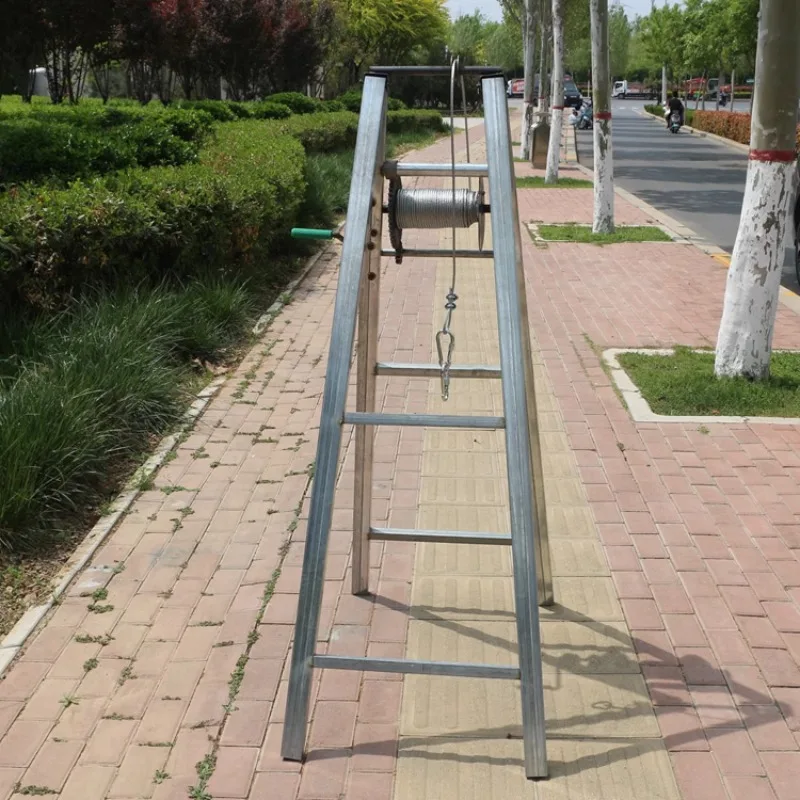 Фото Подъемный насос Derrick с тросовым приводом для глубоких скважин, усиленный, ручной, погружной, для ирригации скважин №5
