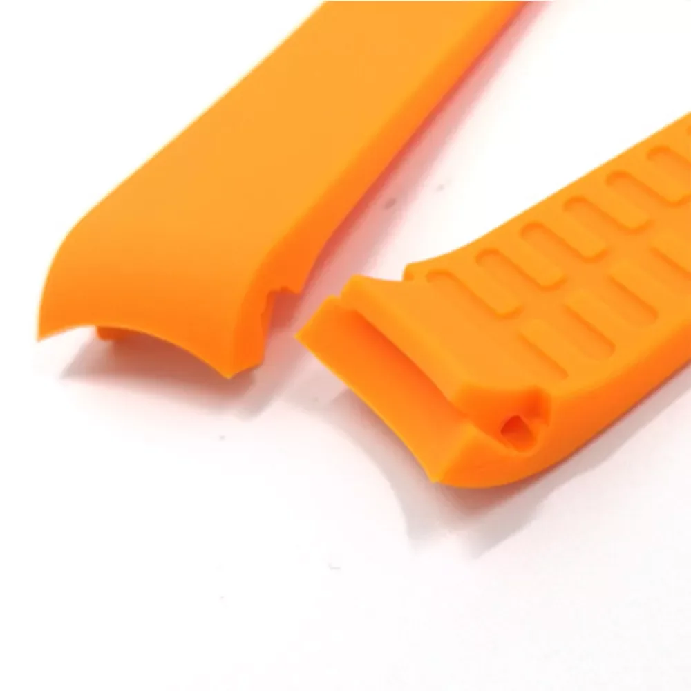 Curved End Watch Band Sport Silicone Diving Waterproof Wrist Rubber Bracelet 18mm 20mm 22mm 24mm for Omega Seiko Tissot Strap