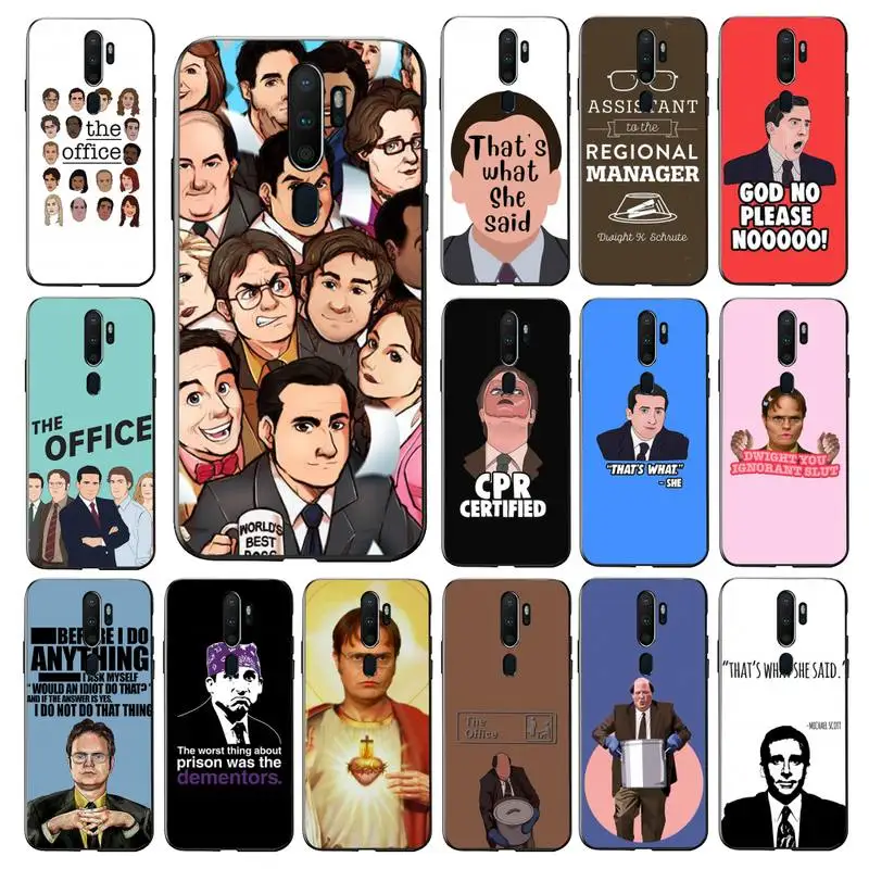 

MaiYaCa The office tv show What She Said Phone Case for Vivo Y91C Y11 17 19 17 67 81 Oppo A9 2020 Realme c3
