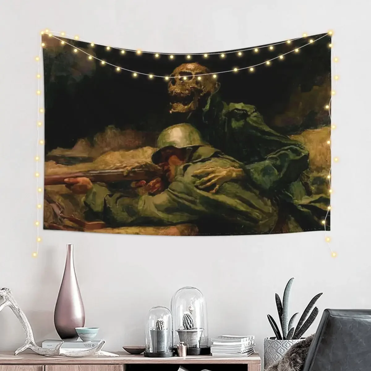 Гобелен Death Directs the Bullet by Hans Larwin