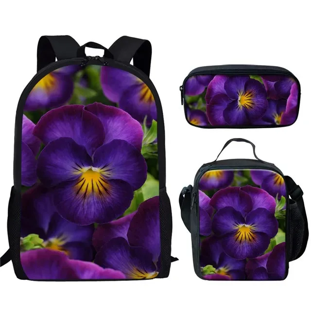 Школьный рюкзак Harajuku 3D Lilas Print Linda Roxa куртка Almo ç o Estudantil LAPIS для ноутбука модный Novo