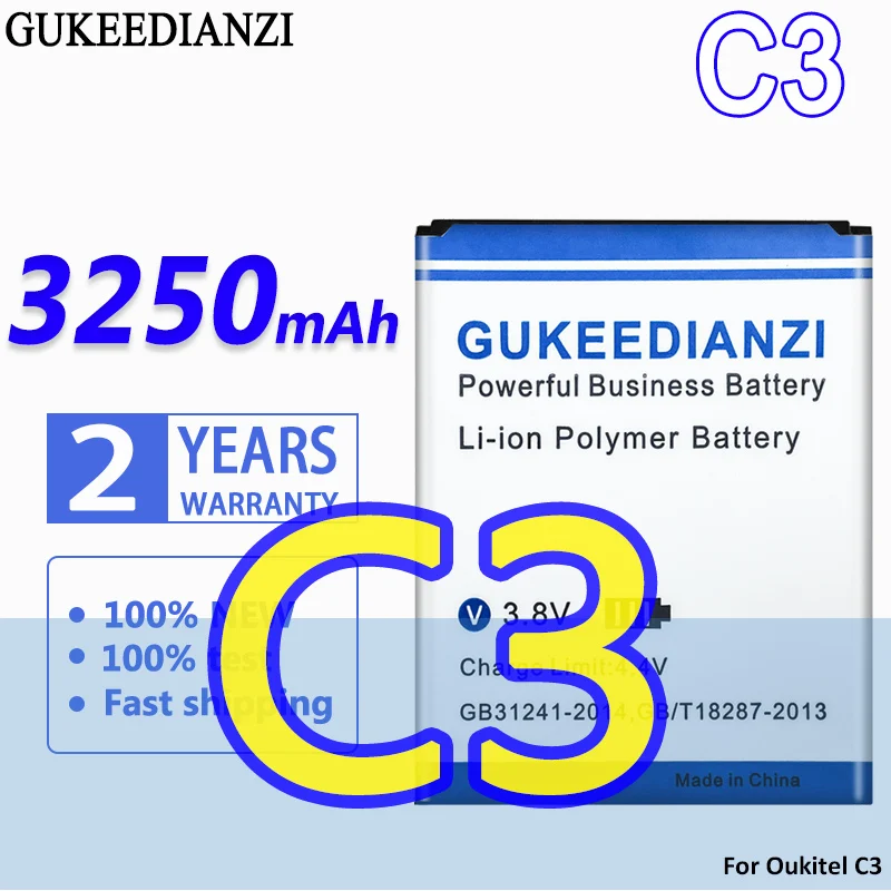 

Телефон с большой емкостью 3250 мАч для Oukitel C3