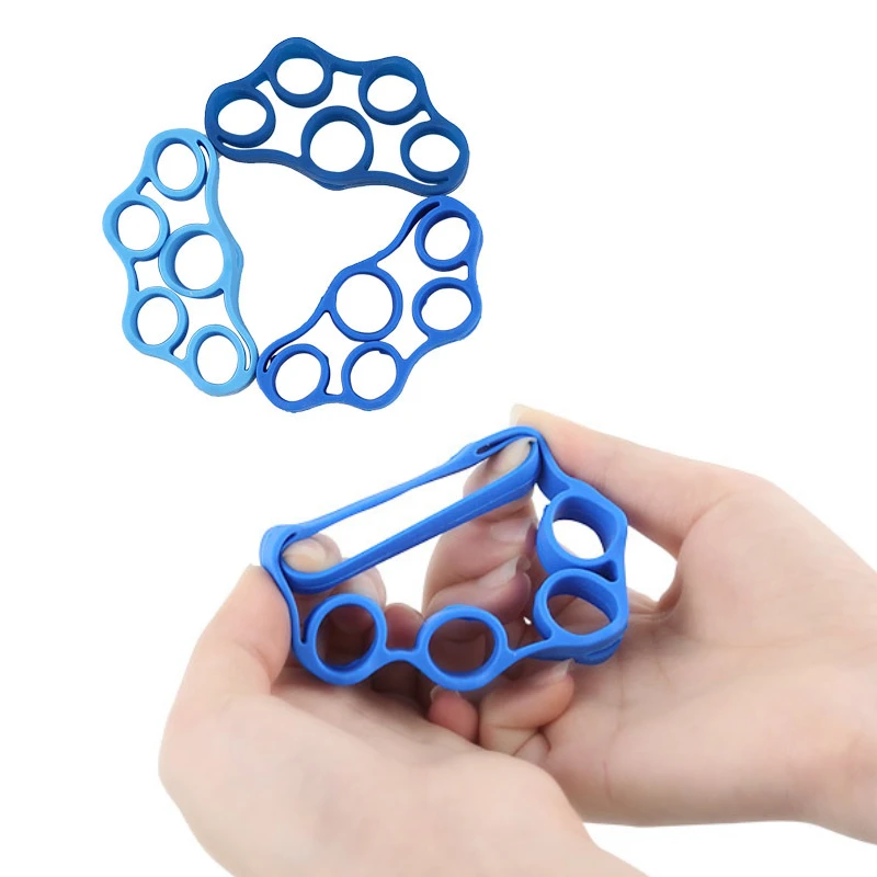 

7Pcs Finger Gripper Strengthener Trainer Elastic Hand Grip Strengthener Silicone Guitar Finger Exerciser Patient Hand Trainer
