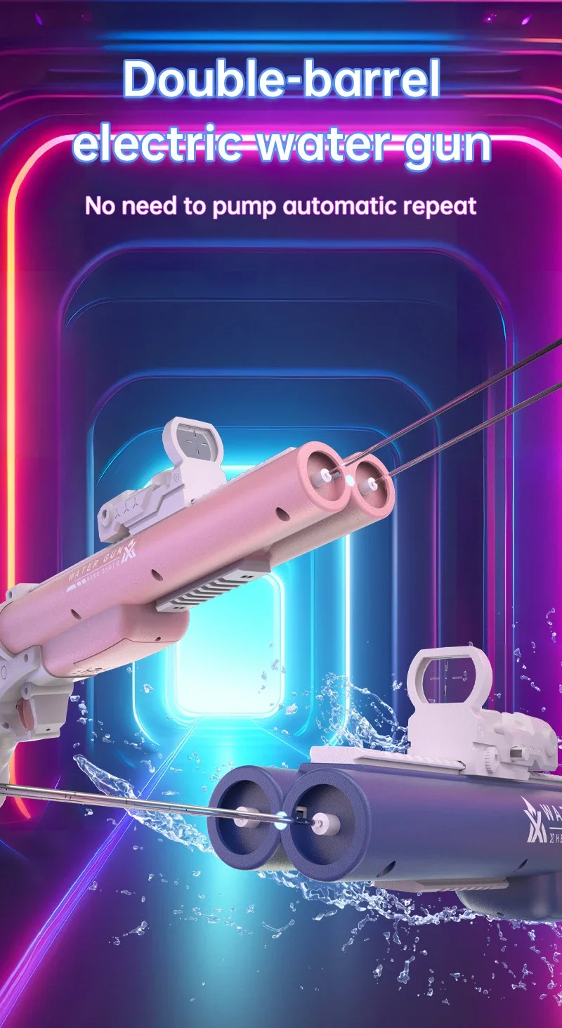 Электрический Водяной пистолет-Дробovik Автоматический Пистолет Для Непрерывной