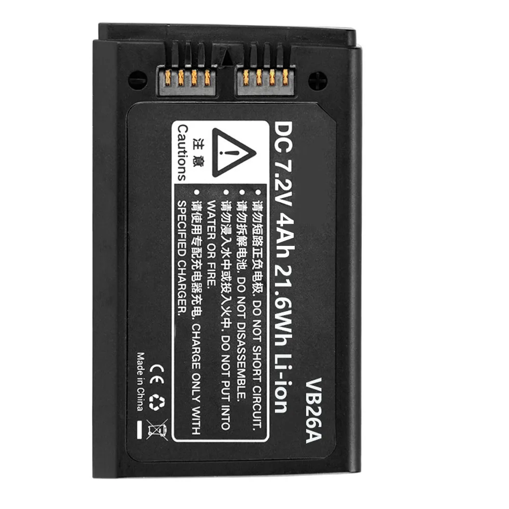 VB26A VB26 литий-ионная батарея 4000 мАч, Сменный аккумулятор для Godox V1S V1C V1N V1F V1O V1P Runde Kopf Flash (art.: 3920bfc590b95) - 3920bfc590b95