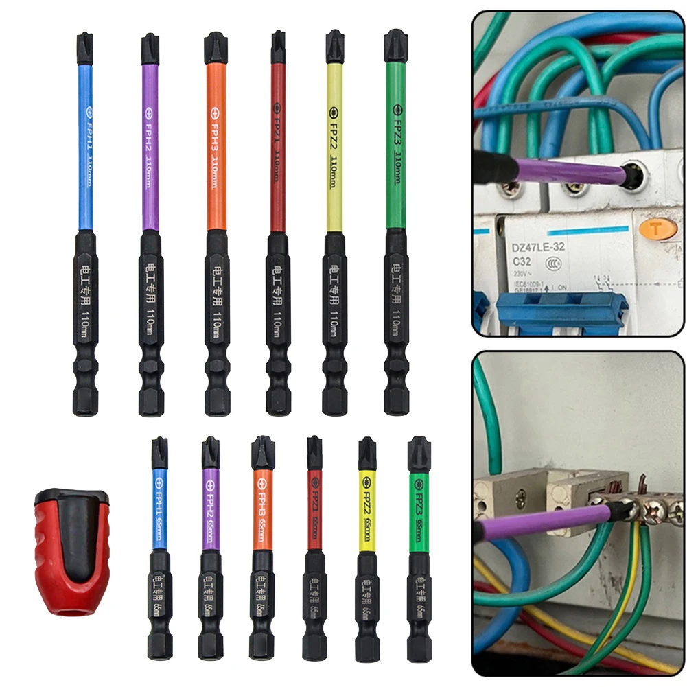 

Магнитная специальная шлицевая крестовая отвертка 65/110 мм для электрика FPH FPZ электрическая дрель отвертка бит для розетки переключателя