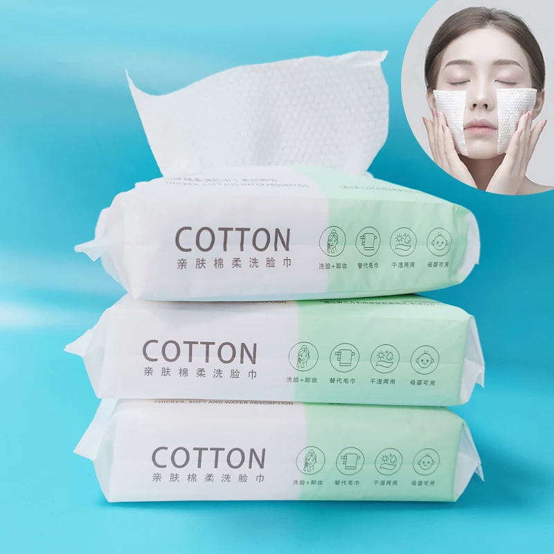 

1 упаковка одноразовое полотенце для лица дорожные хлопковые салфетки для снятия макияжа очищающее Хлопковое полотенце для лица мягкое пол...