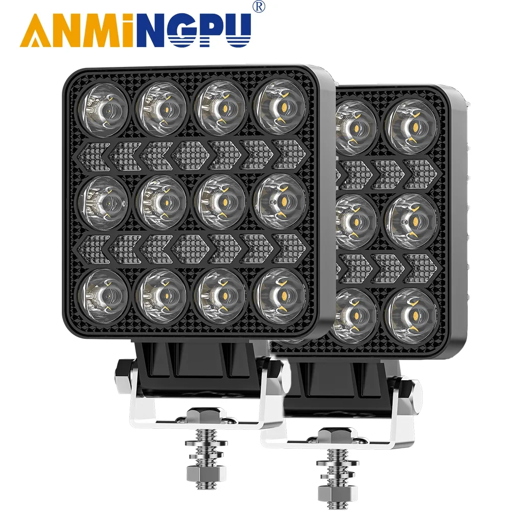 4-дюймовый светодиодный рабочий фонарь квадратный светильник внедорожный