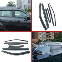 for toyota highlander 2020 2021 2022 car body styling stick lamp plastic window glass wind visor rainsun guard vent parts 6pcs