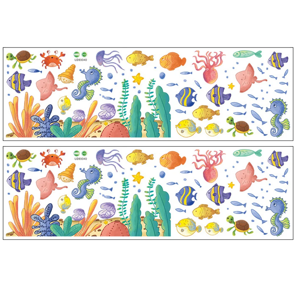 

Wall Decals Stickers Sticker Sea Ocean Animal Decal Decor Underwater Room Kids Marine Background Pvc Bedroom World Lifediy Adorn