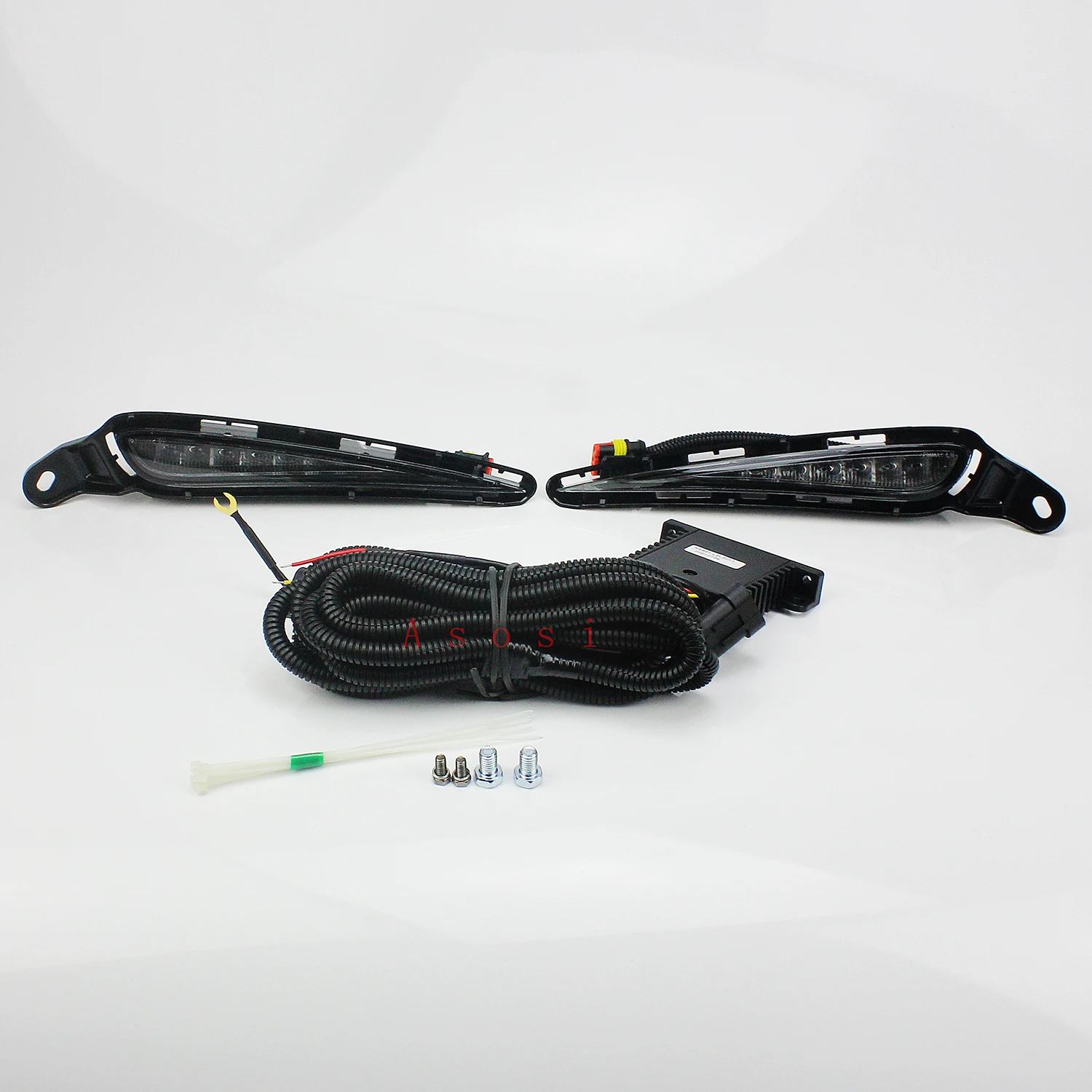 Для Toyota Vitz 2016 2017 Φ автомобильный дневной рабочий телефон Белый DRL с желтым